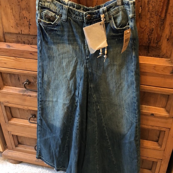 INDUSTRIAL COTTEN DENIM MAXI BOHO CHIC SKIRT NWT - Picture 8 of 8